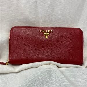 Prada Red Wallet